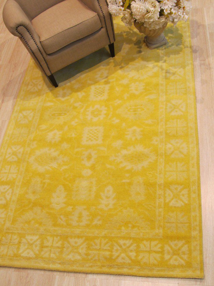 Hand knotted area rugs