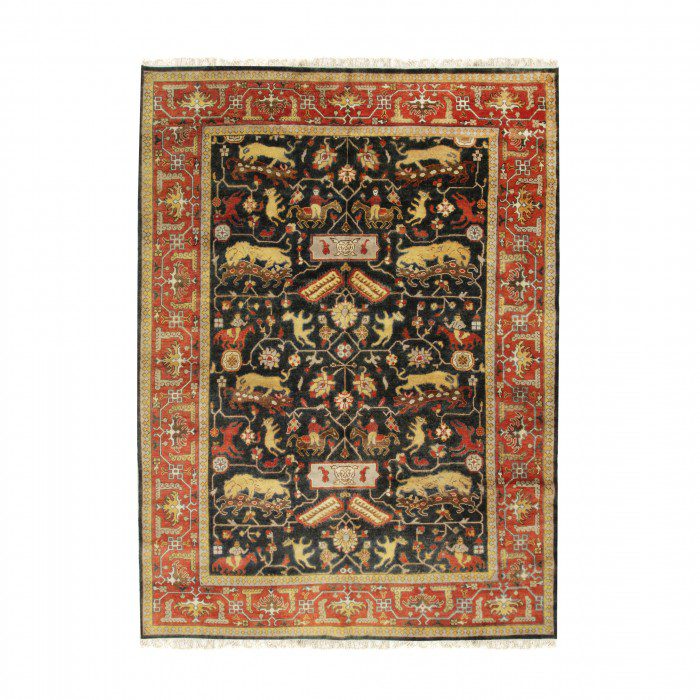 Hand knotted area rugs