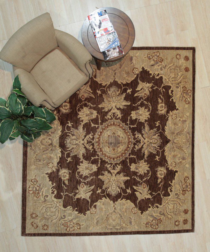 Hand knotted area rugs